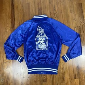 VTG Howe 22nd Grammy Awards 1980 Satin Blue Jacket 70s 80s Blue SZ Small